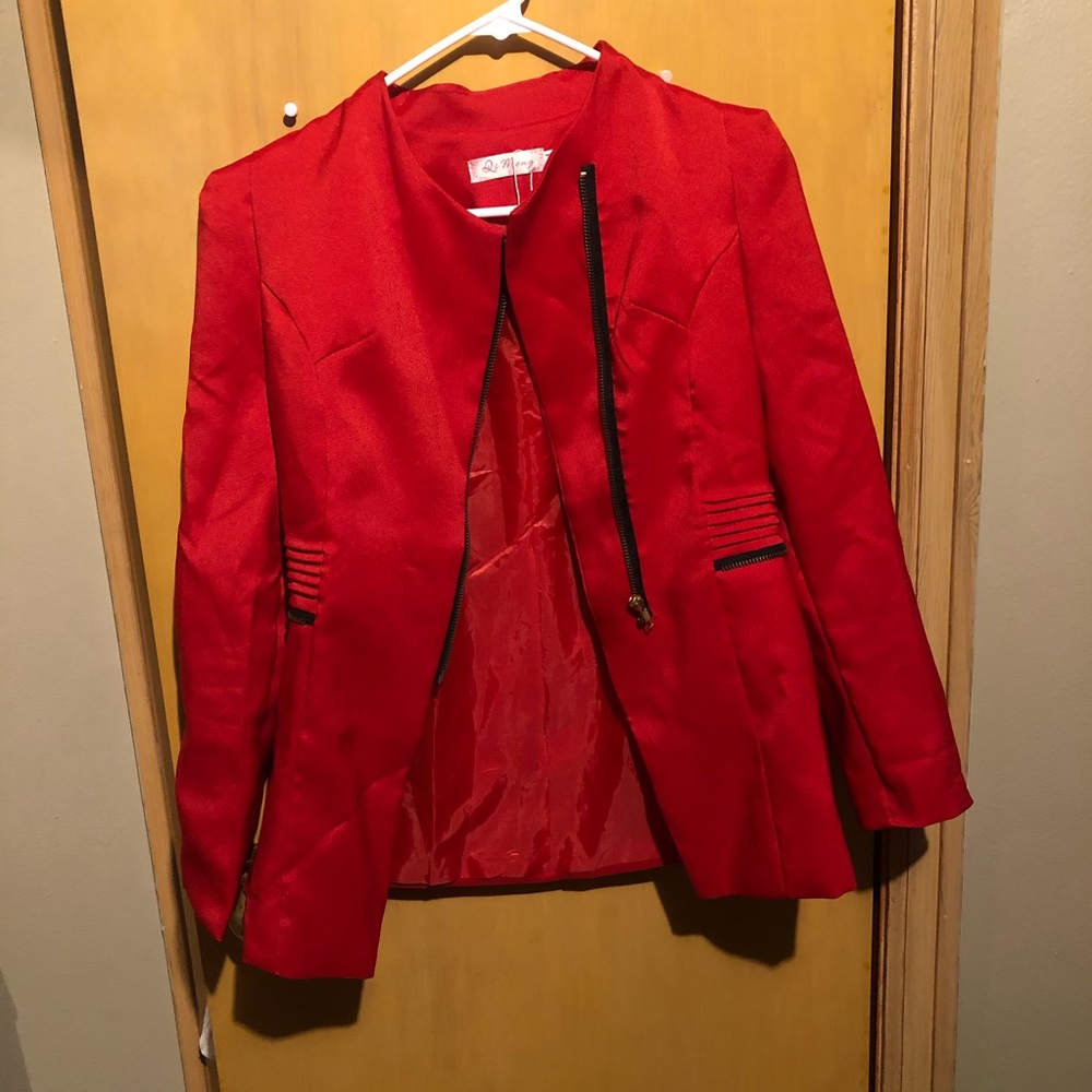 Red blazer